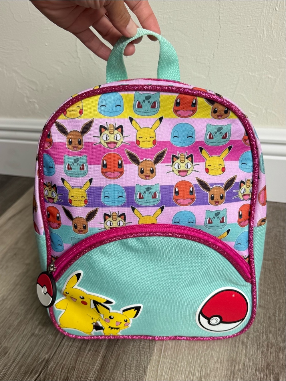 Pokémon Mini Backpack Pikachu Eevee Bioworld Kids Toddler Bookbag Pink Blue